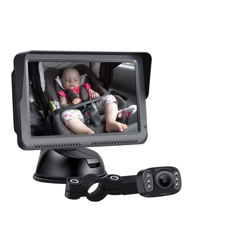 5-Inch HD In-Car Baby Monitor with Infrared Night Vision