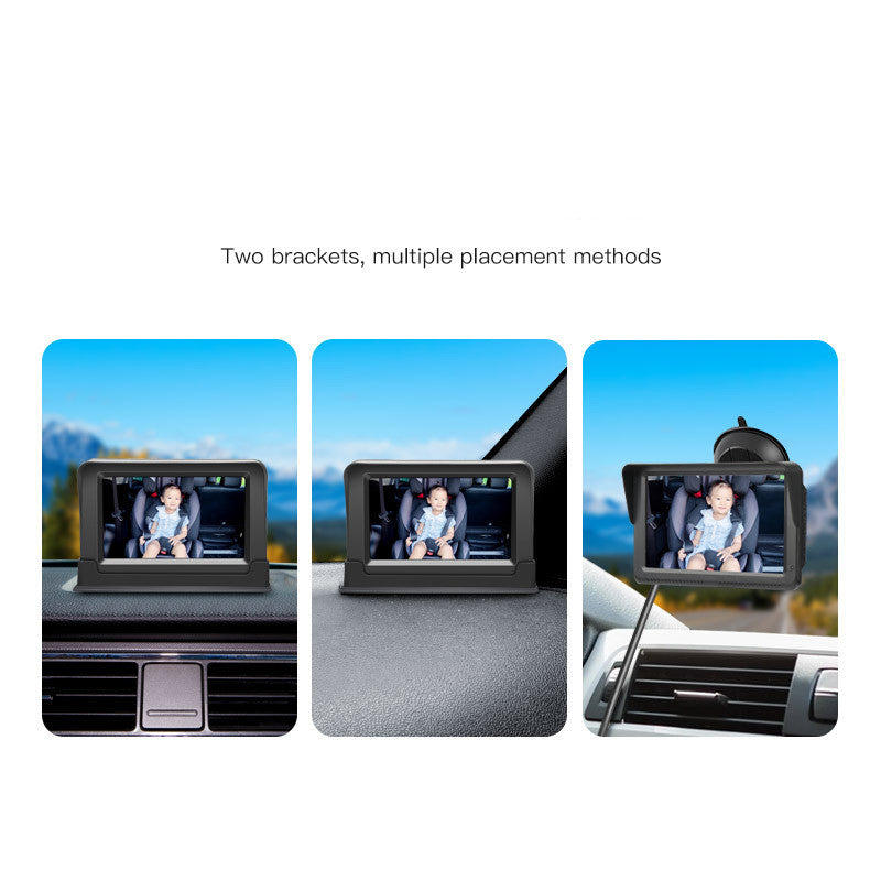 5-Inch HD In-Car Baby Monitor with Infrared Night Vision