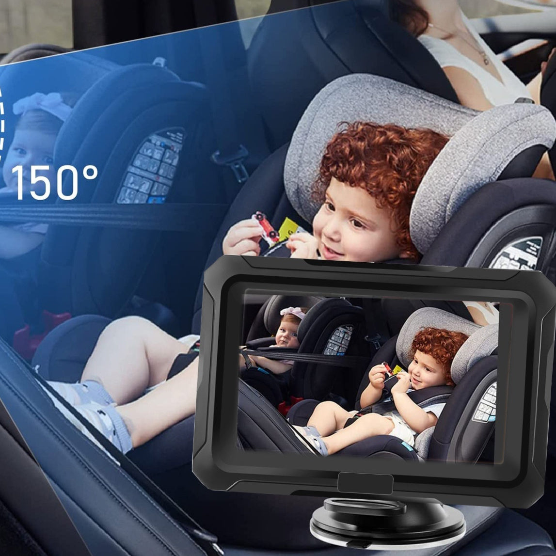HD 1080p Car Baby Monitor with Night Vision
