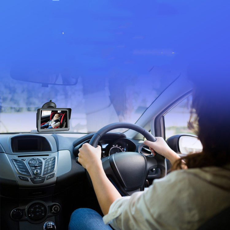 5-Inch HD In-Car Baby Monitor with Infrared Night Vision